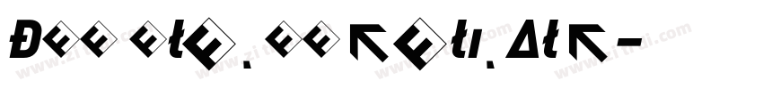 DIN BlackItalicAlt字体转换